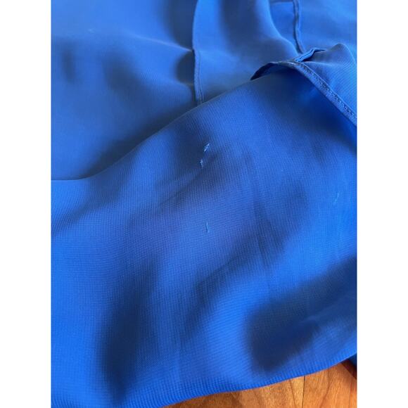 Rampage Blouse Women’s Sz Small Royal‎ Blue Dolman Short Sleeves Lined - Picture 9 of 9